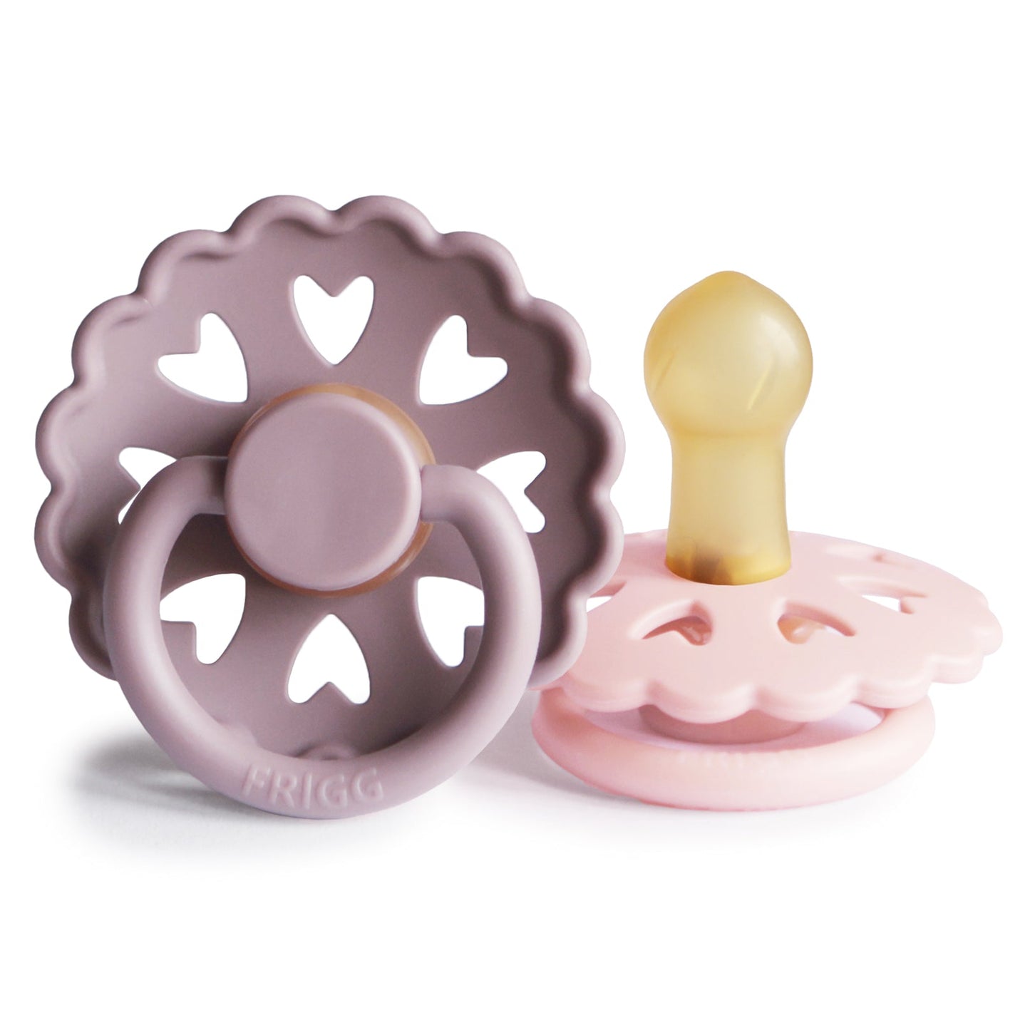 
                  
                    FRIGG Anderson Fairytale Natural Rubber Baby Pacifier - Twilight Mauve/White Lilac
                  
                