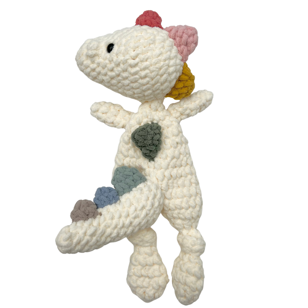 Dino Snuggler Cream + Rainbow Spikes