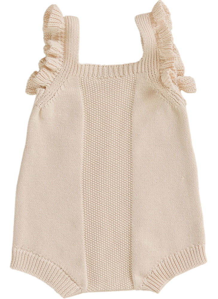 
                  
                    Vanilla Embellished Ruffle Knit Romper
                  
                