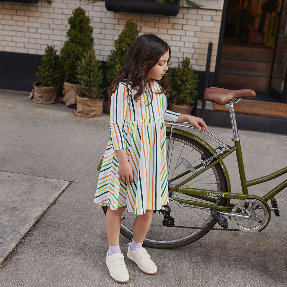 
                  
                    The Ballet Dress in Vertical Stripes
                  
                