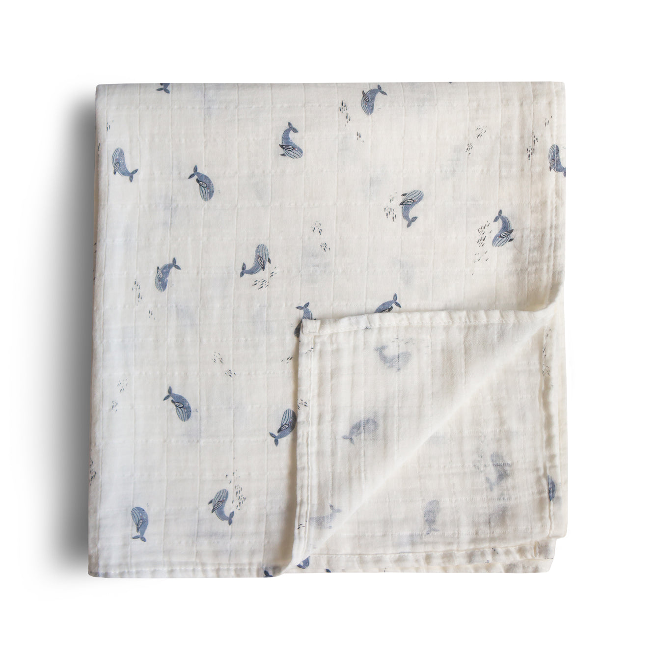 
                  
                    Muslin Swaddle Blanket Organic Cotton (Whales)
                  
                