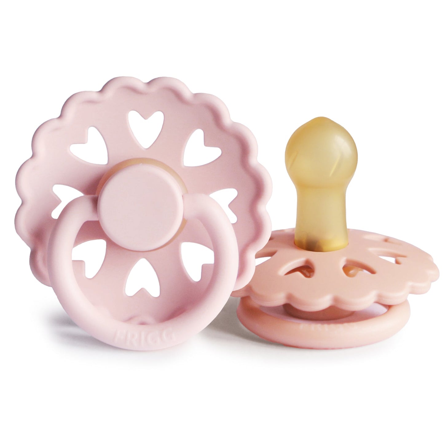 
                  
                    FRIGG Anderson Fairytale Natural Rubber Baby Pacifier - White Lilac/Pretty in Peach
                  
                